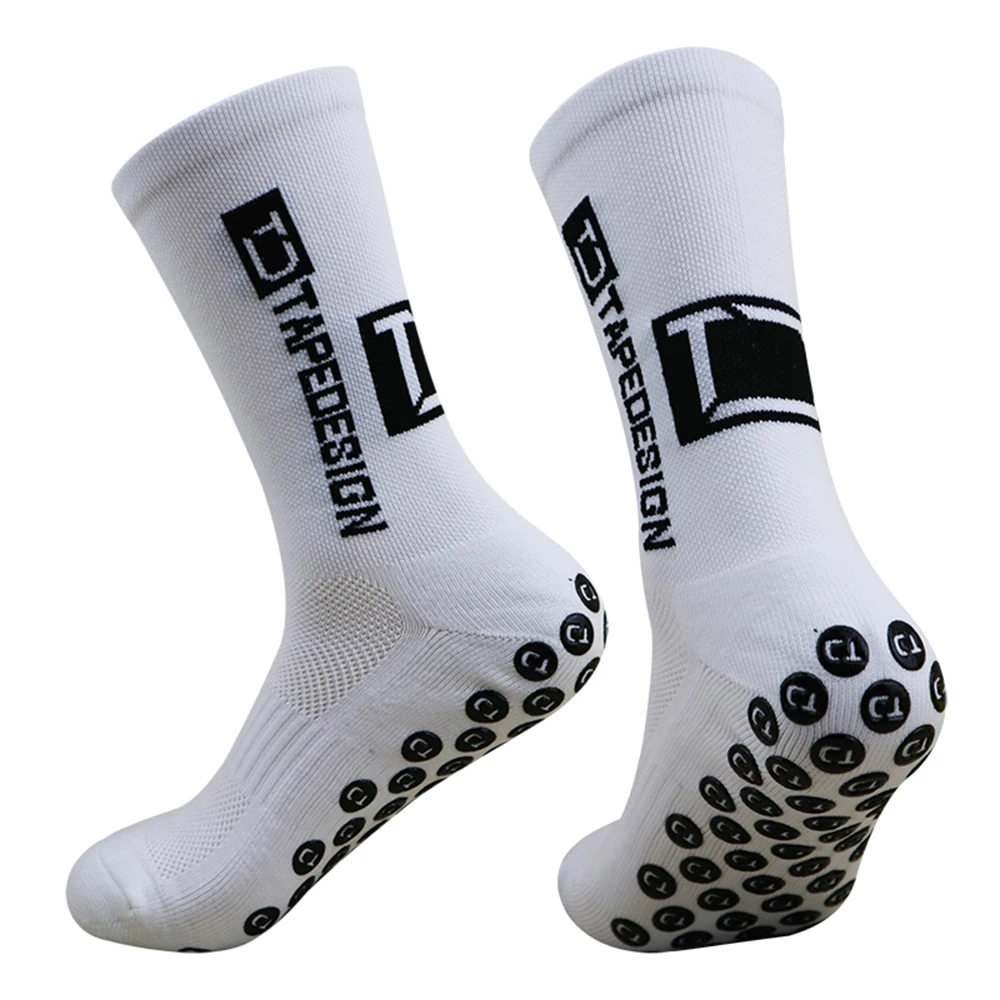 1/5 Pairs Non Slip Soccer Socks Men Non Skid Grip Football Basketball Sport Cycling Socks
