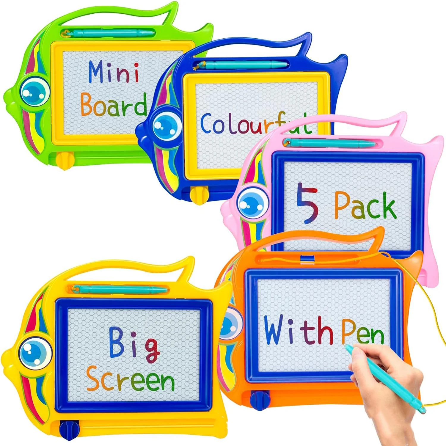 Children's colored magnetic small drawing board for early education, graffiti drawing, writing board, puzzle toy