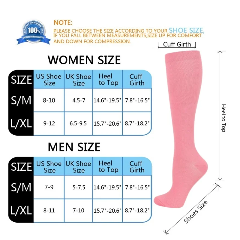 1 PAIR 26 Styles Candy Color Compression Stocking Blood Circulation Promotion Slimming Socks Anti-Fatigue Comfortable Socks