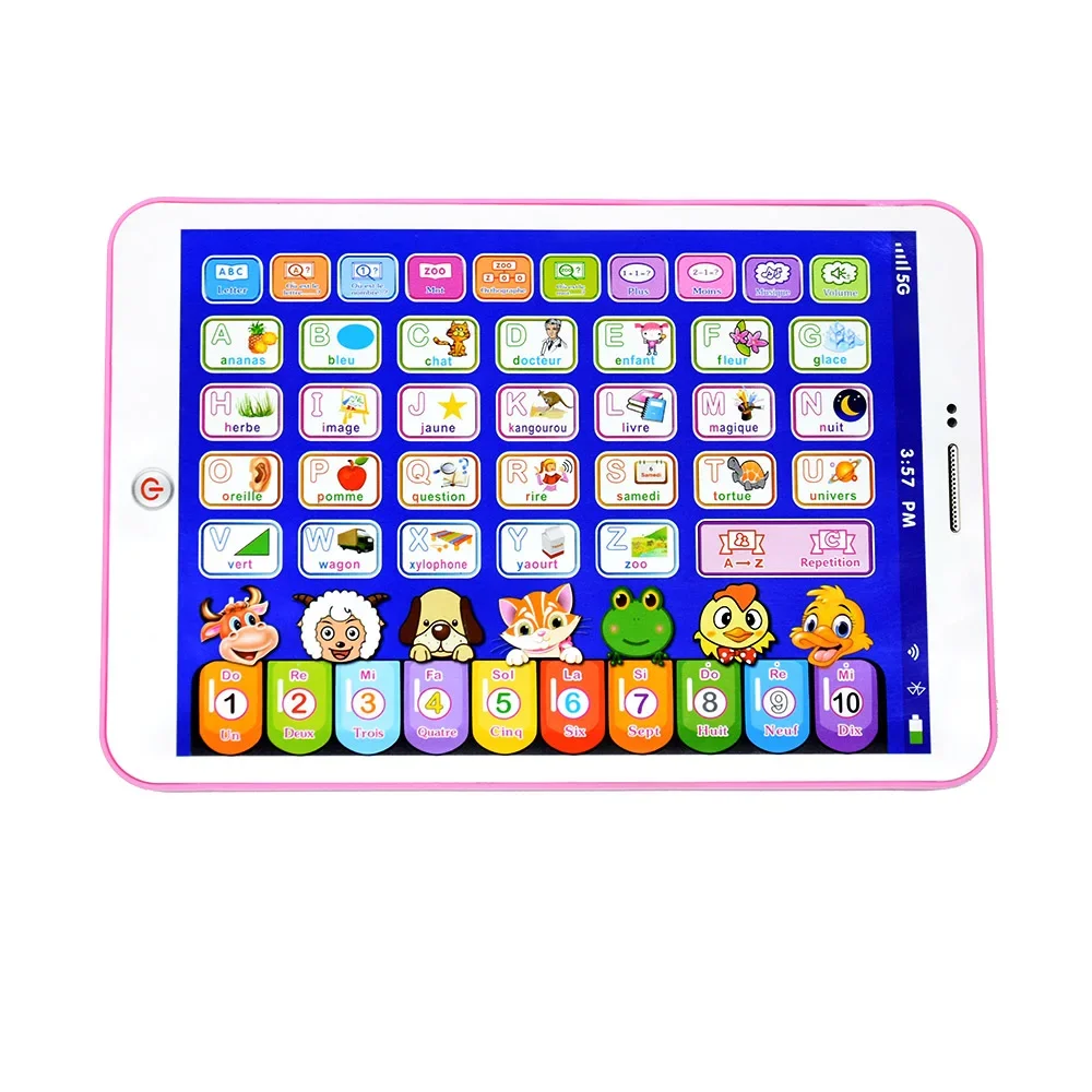 Learning Machine Tablet Interactive Play Pad Kids Language Learning Toy Laptop Pad Learning Educational Toys for Children Gift
