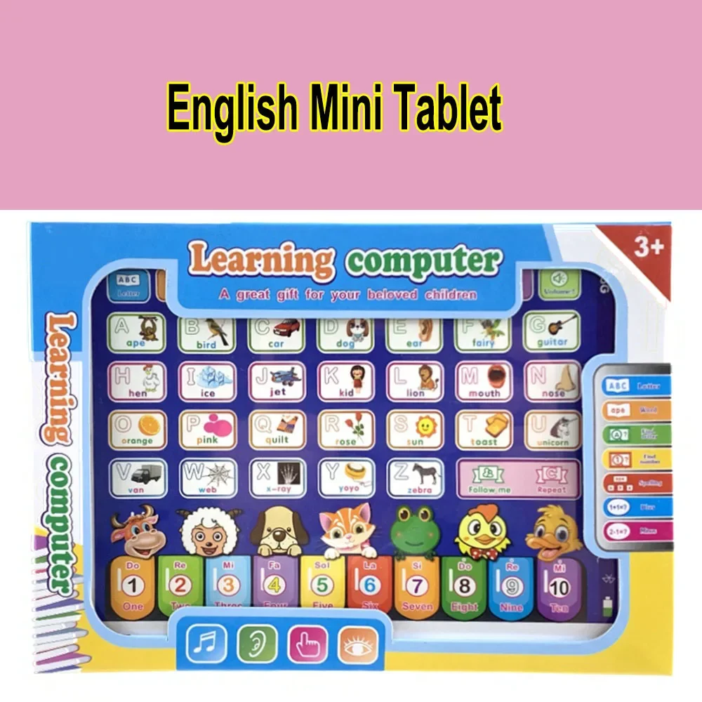 Learning Machine Tablet Interactive Play Pad Kids Language Learning Toy Laptop Pad Learning Educational Toys for Children Gift