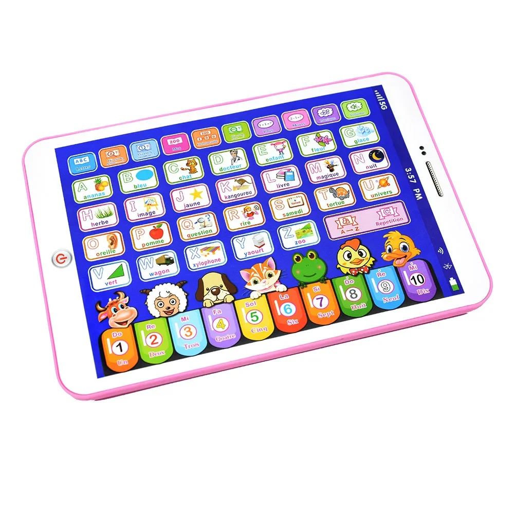 Learning Machine Tablet Interactive Play Pad Kids Language Learning Toy Laptop Pad Learning Educational Toys for Children Gift