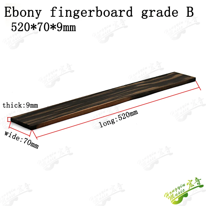 3A A B African Ebony Guitar Ebony Fingerboard Wool Board Ballad Classical Electric Guitar Wood Material Accessories