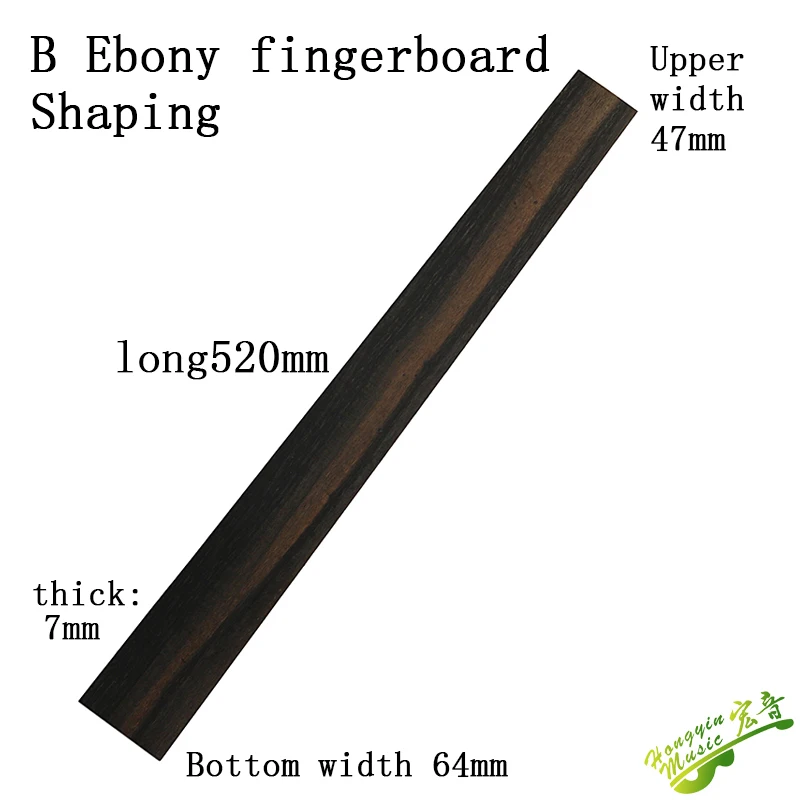 3A A B African Ebony Guitar Ebony Fingerboard Wool Board Ballad Classical Electric Guitar Wood Material Accessories