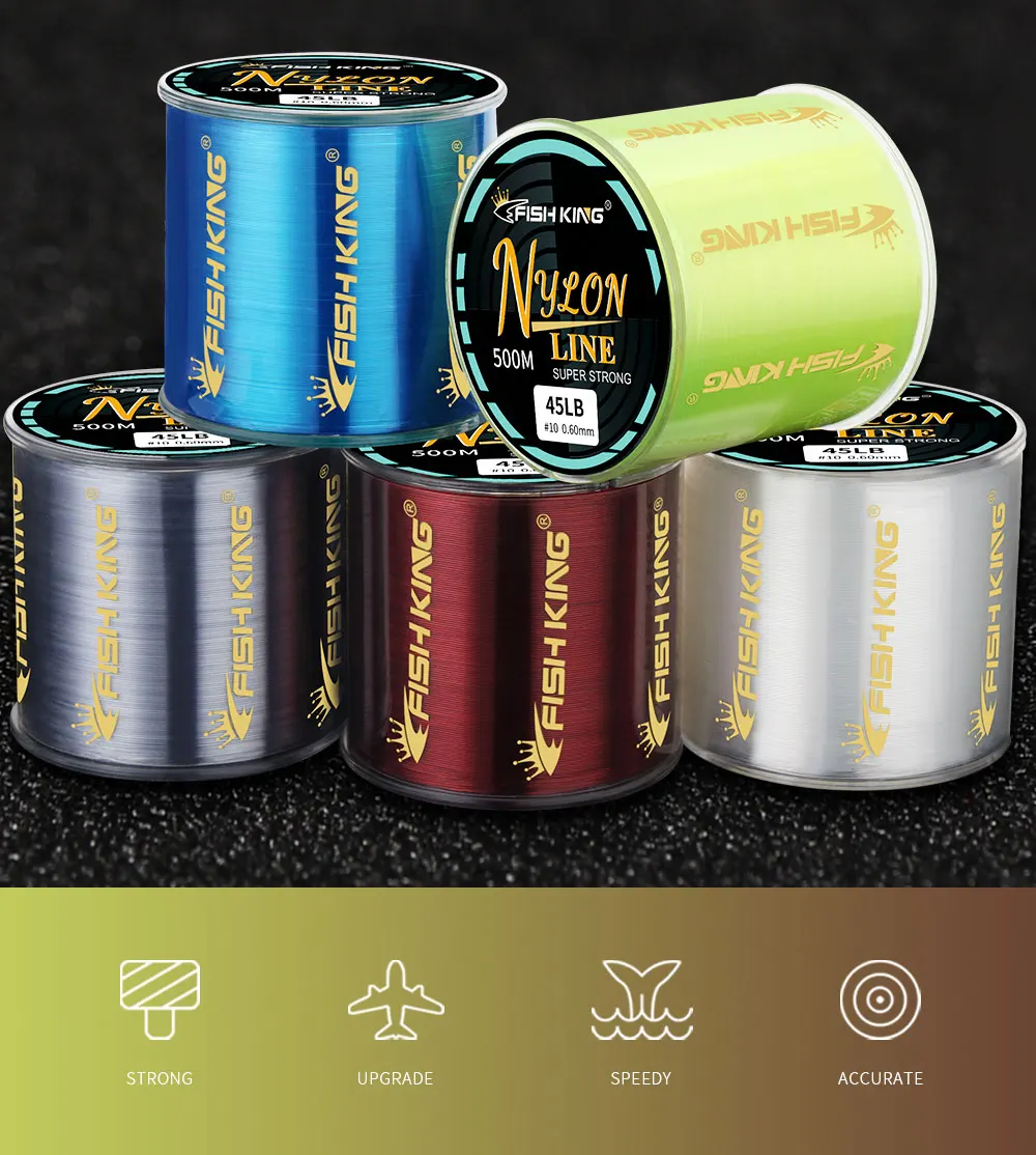 NGB Fishing Line Nylon Line Super Strong 300m/500m 4.13-34.32LB Monofilament Line Japan Material Fishline for Carp Fishing