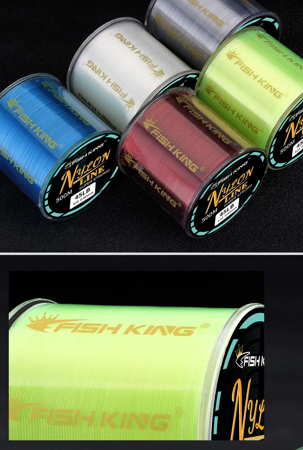 NGB Fishing Line Nylon Line Super Strong 300m/500m 4.13-34.32LB Monofilament Line Japan Material Fishline for Carp Fishing