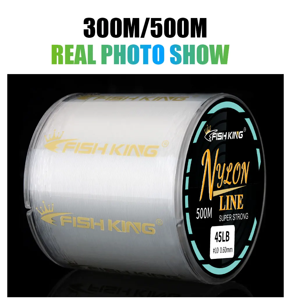 NGB Fishing Line Nylon Line Super Strong 300m/500m 4.13-34.32LB Monofilament Line Japan Material Fishline for Carp Fishing