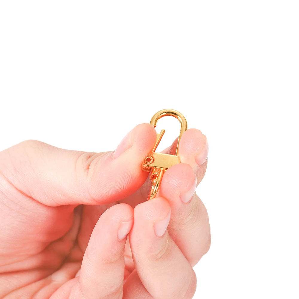 10Pcs Alloy Snap Lobster Clasp Hooks Keychain Findings for DIY Key Chain Necklace Bracelet Accessories Supplies Wholesale