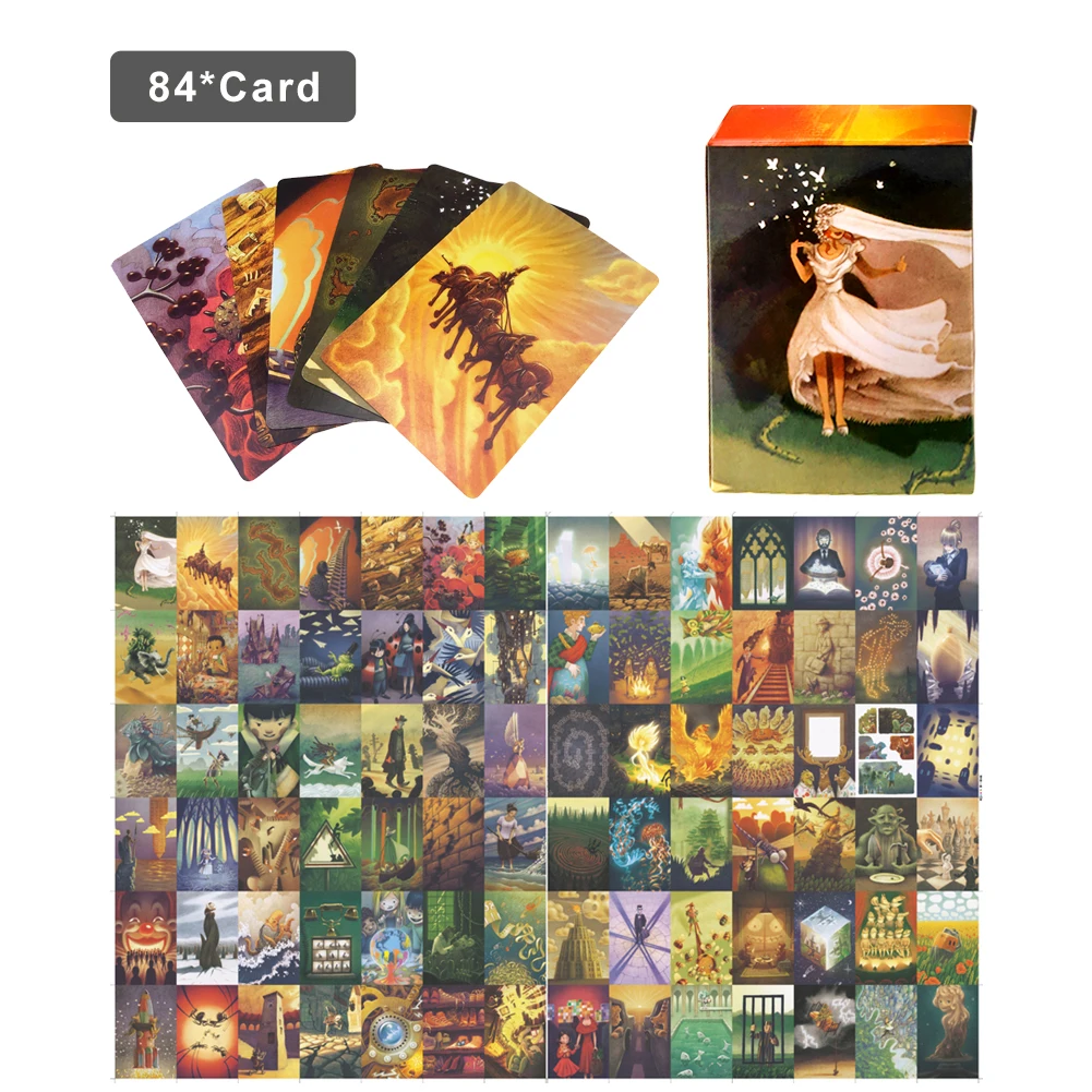 Dropshipping 84 Playing Cards Mini Tell Story Cards Board Game High Quality Education Game For Kids Family Party Table Game