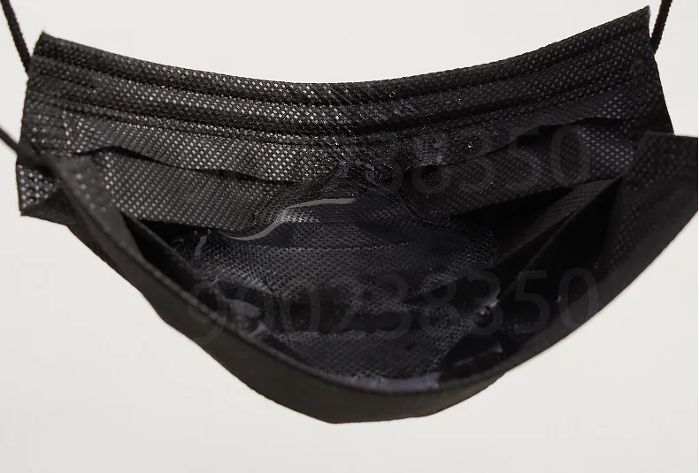 10/50/100/200/500 Pcs Mask Disposable Separate Package Black Face Masks Independent Packaging 3 Layer Ply Safe Protective Mask