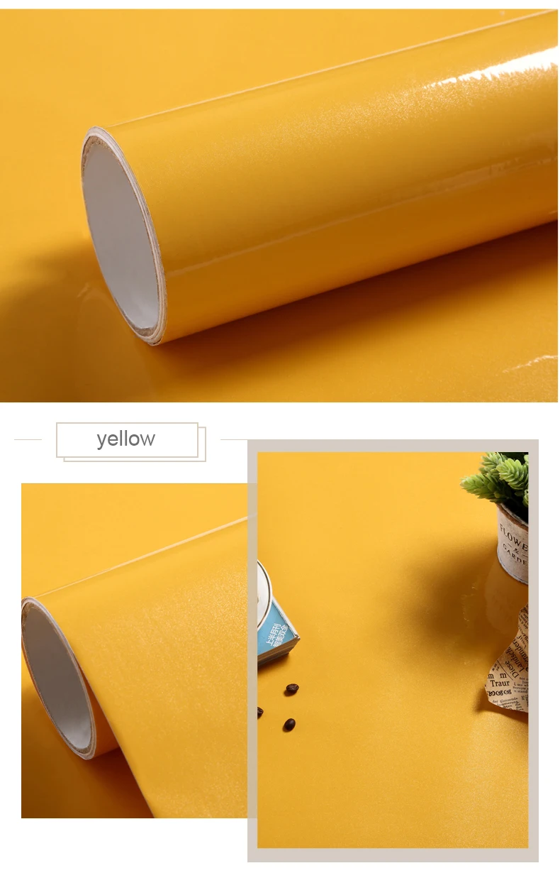 European Self Adhensive Wallpaper Paint Flash PVC Wallpapers Kitchen Cupboard Door Furniture DIY Stickers Vinyl Decorative Films