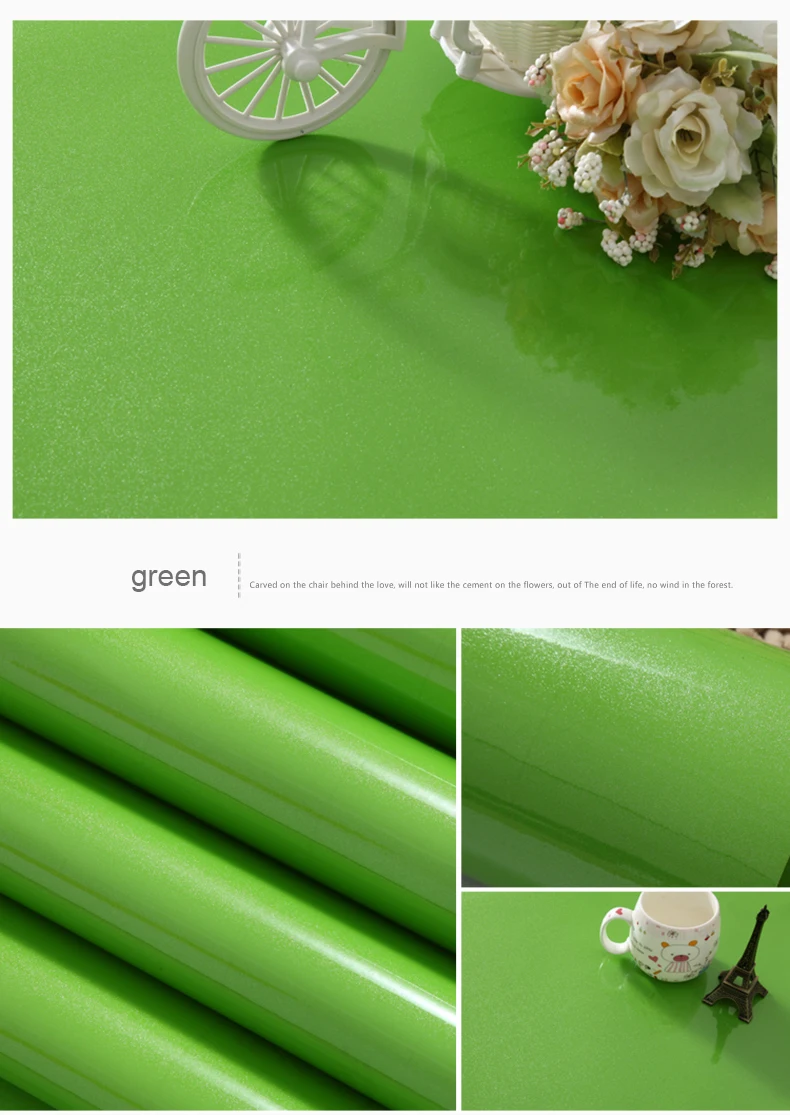 European Self Adhensive Wallpaper Paint Flash PVC Wallpapers Kitchen Cupboard Door Furniture DIY Stickers Vinyl Decorative Films