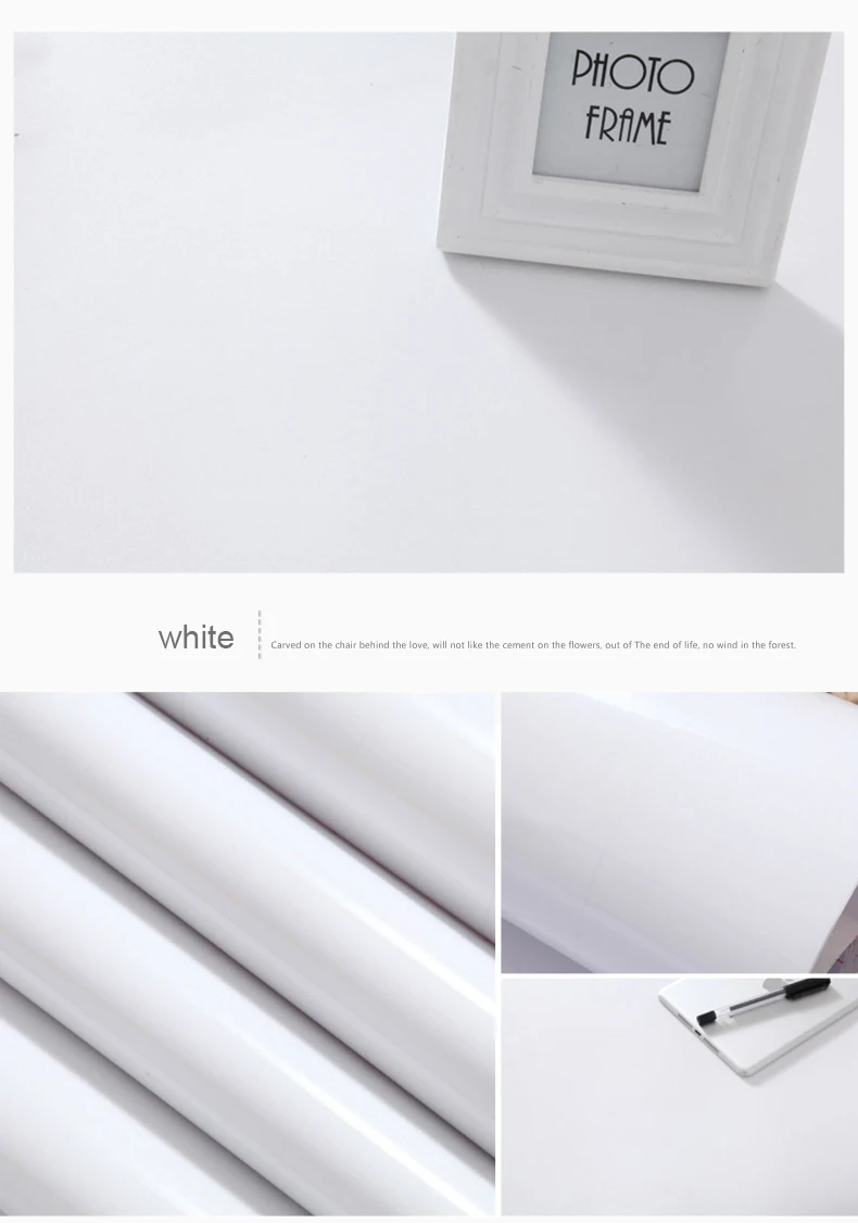 European Self Adhensive Wallpaper Paint Flash PVC Wallpapers Kitchen Cupboard Door Furniture DIY Stickers Vinyl Decorative Films