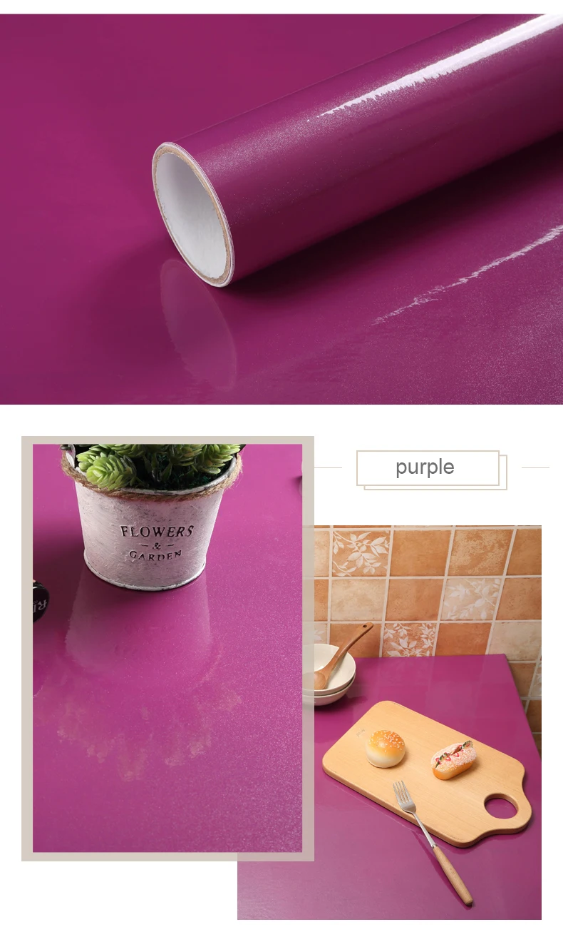 European Self Adhensive Wallpaper Paint Flash PVC Wallpapers Kitchen Cupboard Door Furniture DIY Stickers Vinyl Decorative Films