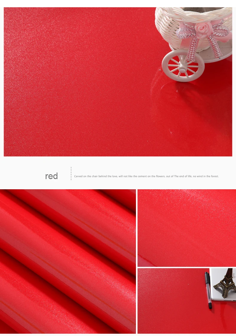 European Self Adhensive Wallpaper Paint Flash PVC Wallpapers Kitchen Cupboard Door Furniture DIY Stickers Vinyl Decorative Films