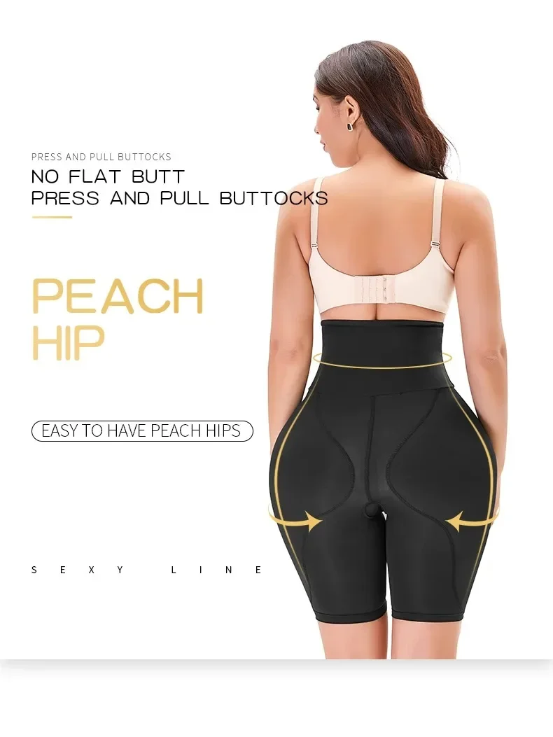 BBL Shorts Shapewear Butt Lifter Control Panties Body Shaper Fake Pad Foam Padded Hip Enhancer Female Shapewear Hourglass Body