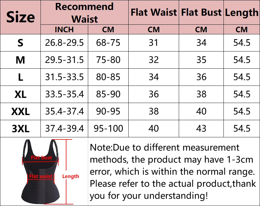 Waist Trainer Vest Slimming Corset for Weight Loss Body Shaper Sauna Suit Compression Shirt Belly Girdle Tops Shapewear Strap