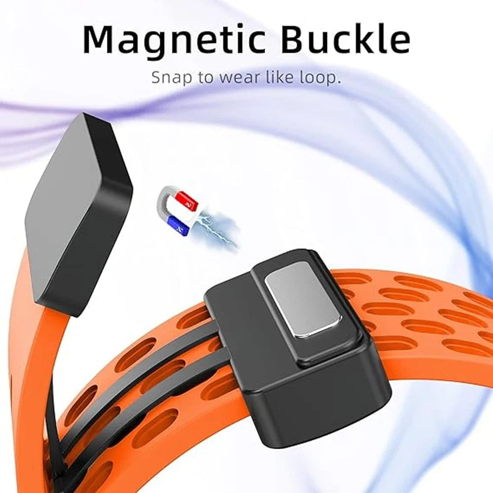 Silicone Strap for Apple Watch Band 49mm 45mm 44mm 42mm 40mm 41mm Magnetic Bracelet Correa iWatch Series 9 8 SE 7 6 5 4 3 Ultra
