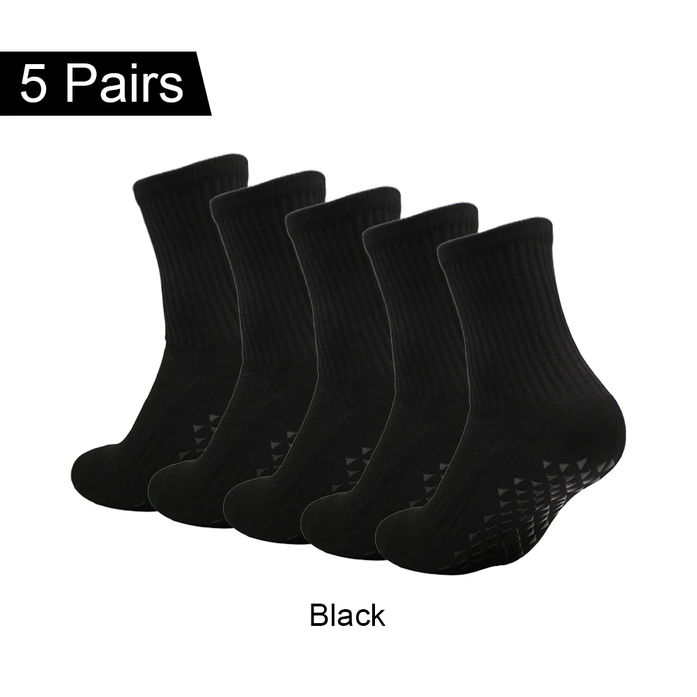 5 Pairs Tennis Socks Football Socks Sports Socks Dispensing Non-slip Rock Climbing Socks Breathable Basketball Socks