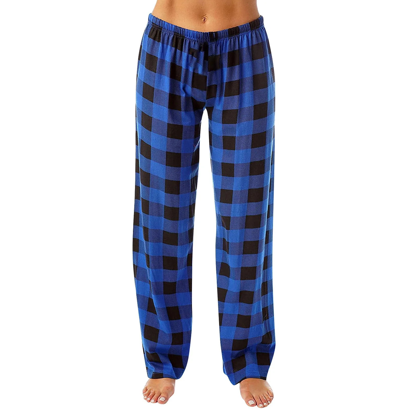 Women Pants Plaid Cotton Loose Ladies Pajama Pants Pyjama Trousers Men Sleep Bottoms Lounge Wear Sleep Lounge Pants Bottoms