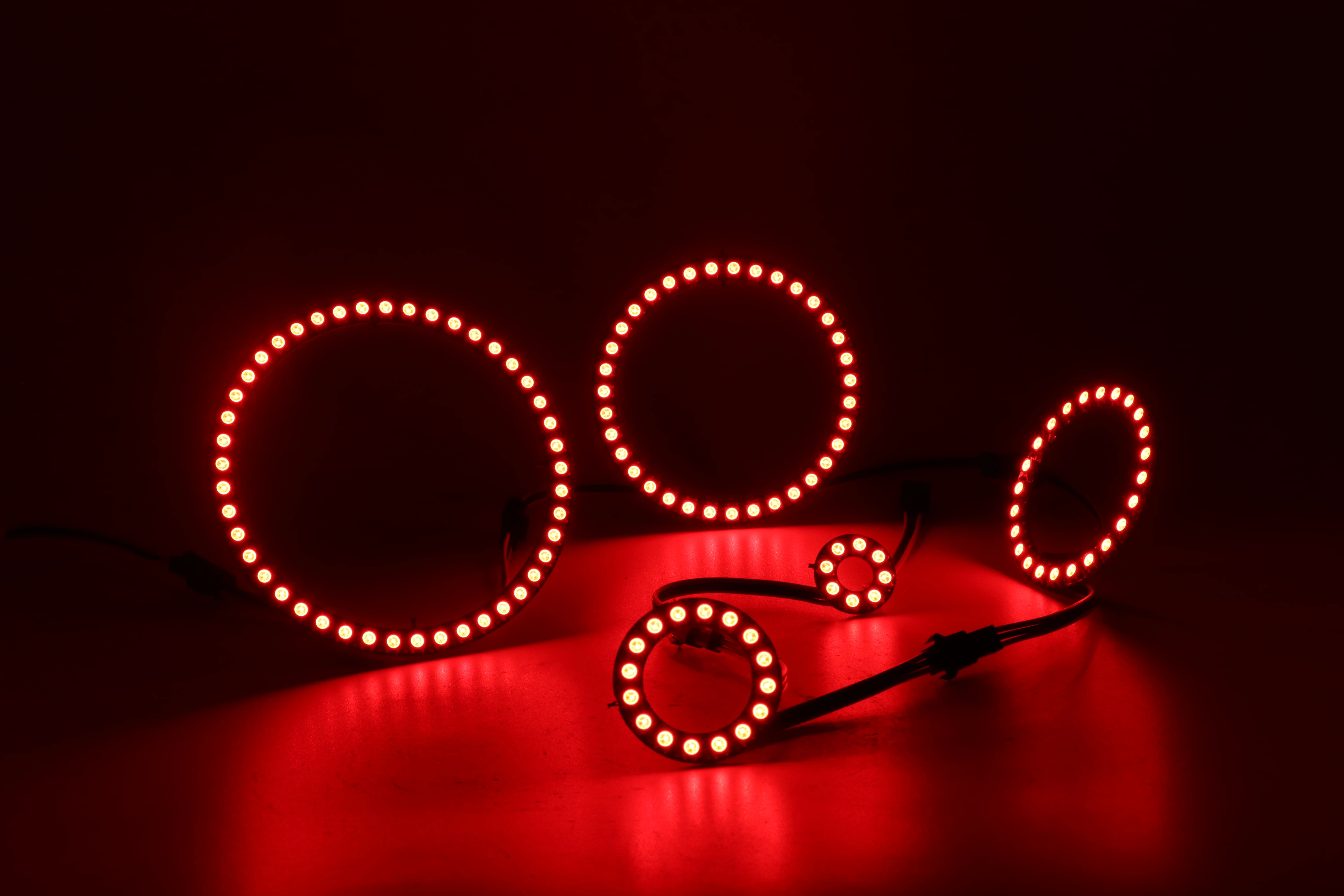 WS2812b Led Ring Addressable 8/16/24/35/45Leds 5050 RGB Led Diode Ring Color IC Built-in LED