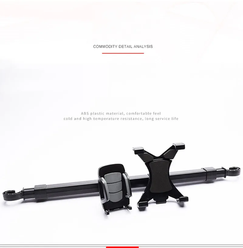 360° Car Phone Seat Holder Car Seat Back Rear Pillow Holder Rotating Stands Two-In-One At The Same Time Design For Tablet