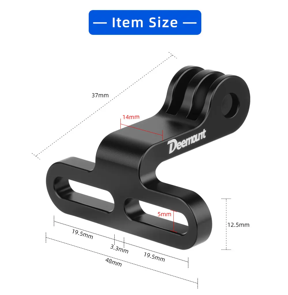 Cycling Headlight Holder Stem Mount Adaptor for Bicycle Front Light Install Camera Stand Bracket Camera Type Connector
