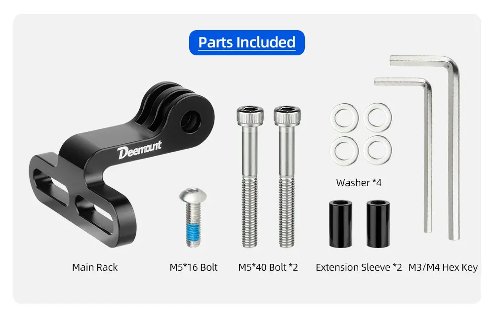 Cycling Headlight Holder Stem Mount Adaptor for Bicycle Front Light Install Camera Stand Bracket Camera Type Connector
