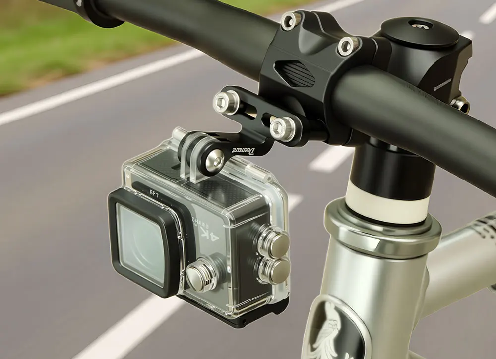 Cycling Headlight Holder Stem Mount Adaptor for Bicycle Front Light Install Camera Stand Bracket Camera Type Connector