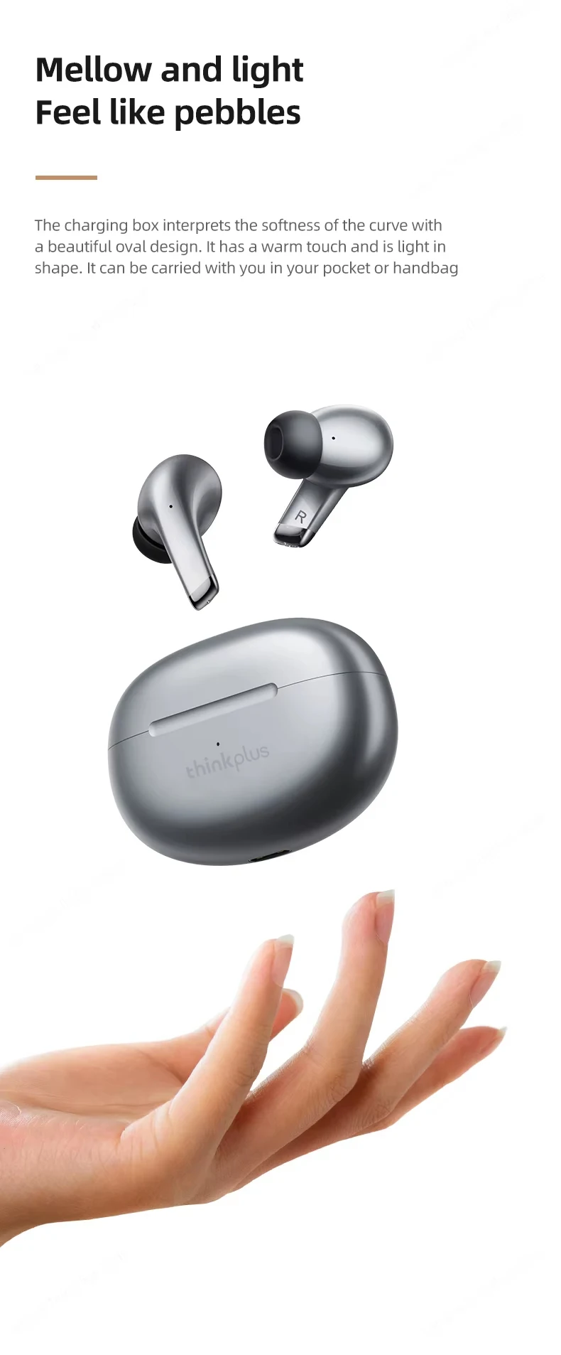 Choice Lenovo LP5 Wireless Bluetooth Earbuds HiFi Music Earphone with Mic Headphones Sports Waterproof Headset Business Type-c