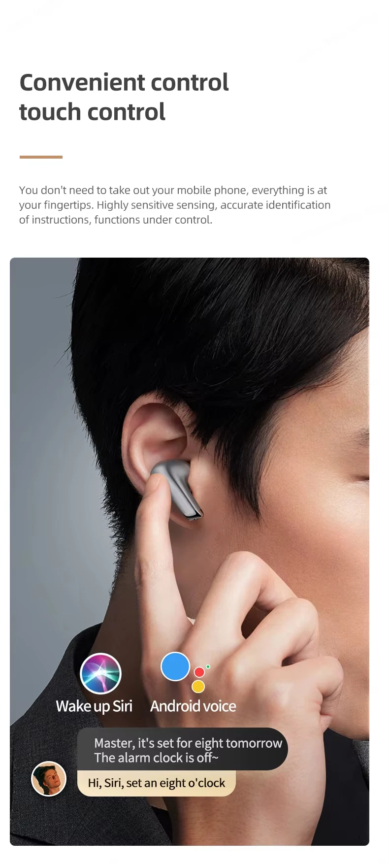 Choice Lenovo LP5 Wireless Bluetooth Earbuds HiFi Music Earphone with Mic Headphones Sports Waterproof Headset Business Type-c