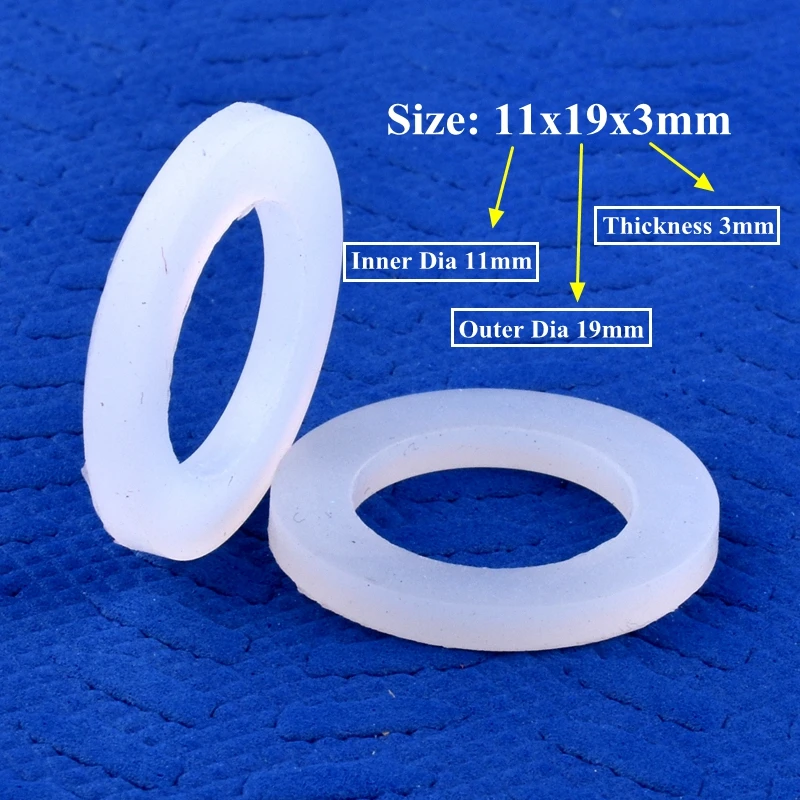 ID 11~50mm OD 19~70mm Food Grade Silicone Gasket High Thermostability Seal Ring Water Dispenser Irrigation Water Pipe Joint Seal