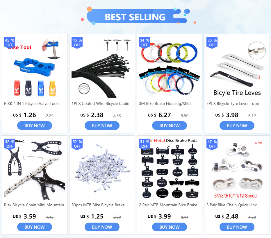 RISK Bicycle Cables Housing Bike Oil Tube Fixed Clips C Shape Shift Brake Guide Cable Tube Fixed Clamp Frame Buckle