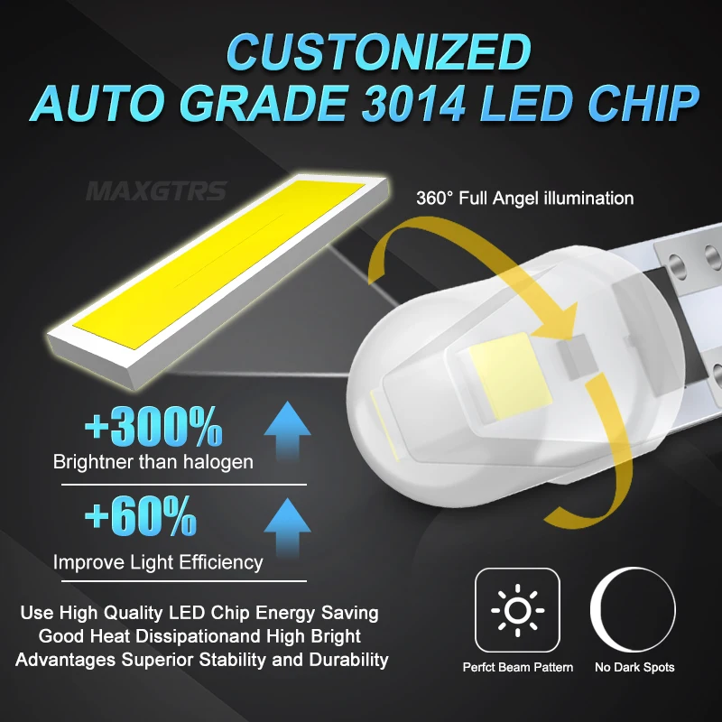 10Pcs T5 Led Bulb W3W W1.2W Led Canbus Car Interior Lights Dashboard Warming Indicator Wedge Auto Instrument Lamp 12V/24V