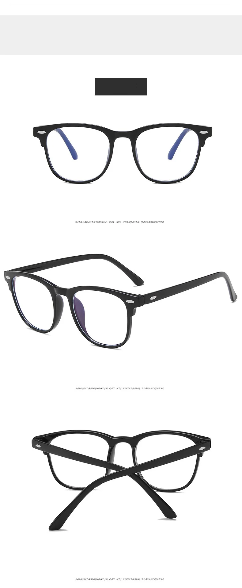 -1.0-1.5-2.0-2.5-3.0 To -6.0 Transparent Finished Myopia Glasses Men Women Black Eyeglasses Prescription Shortsighted Eyewear