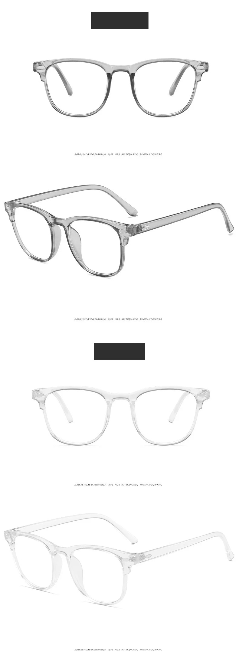 -1.0-1.5-2.0-2.5-3.0 To -6.0 Transparent Finished Myopia Glasses Men Women Black Eyeglasses Prescription Shortsighted Eyewear