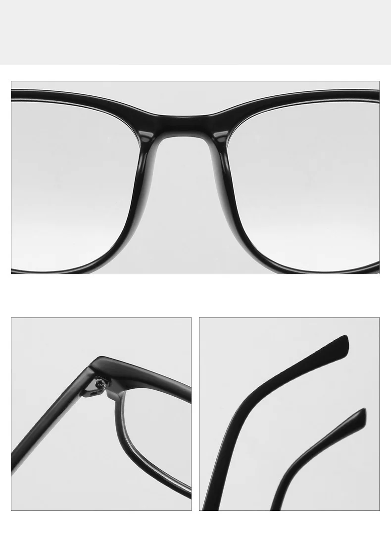 -1.0-1.5-2.0-2.5-3.0 To -6.0 Transparent Finished Myopia Glasses Men Women Black Eyeglasses Prescription Shortsighted Eyewear
