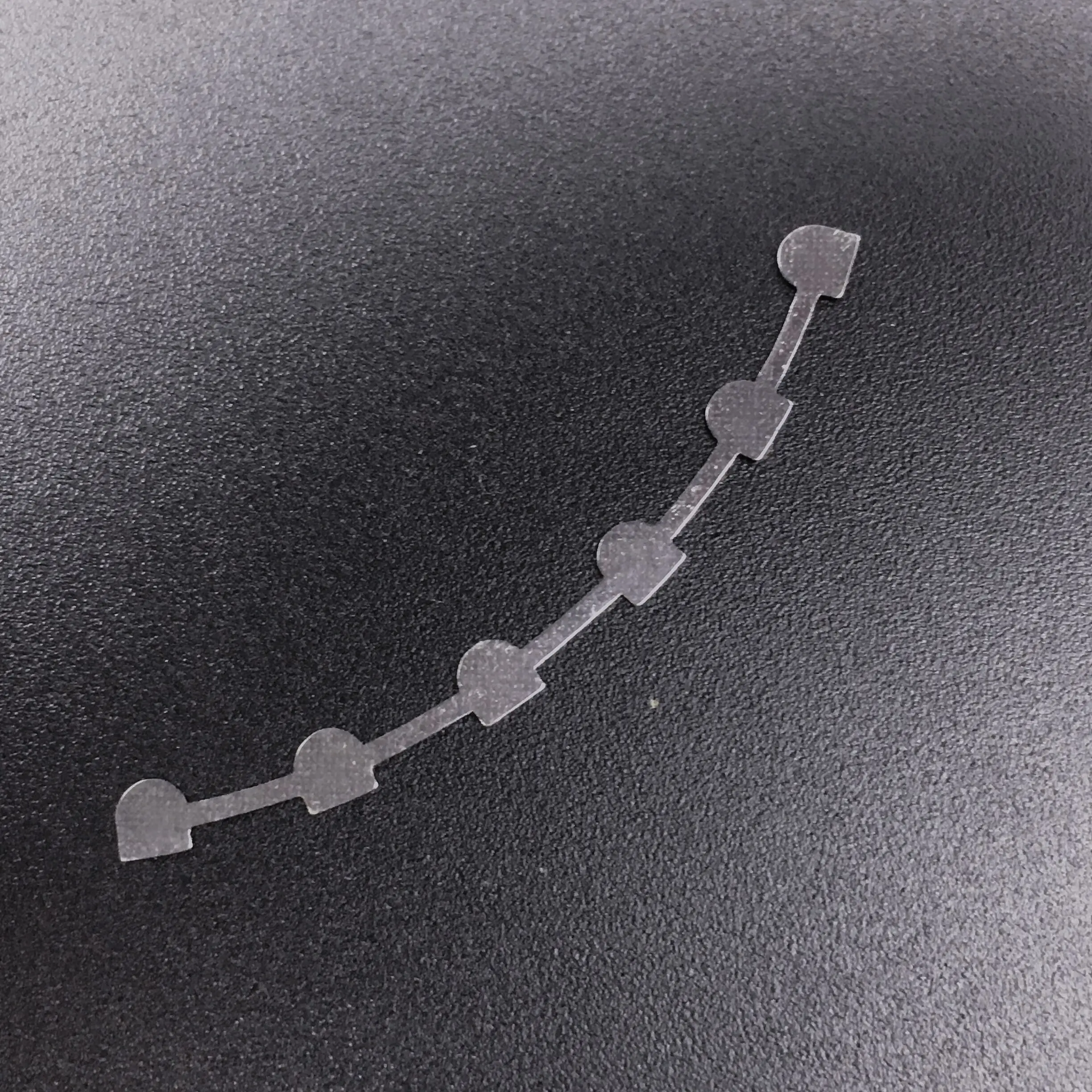 2Pcs Dental Orthodontic Bondable Lingual Retainers Mesh Base Upper/Lower Dental Materials
