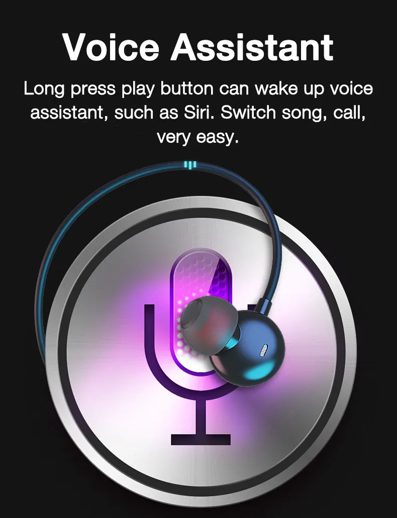 EARDECO 180 Hour Endurance Bluetooth Headphone Bass Wireless Headphones with Mic Stereo Neckband Earphones Sport Headset TF Card