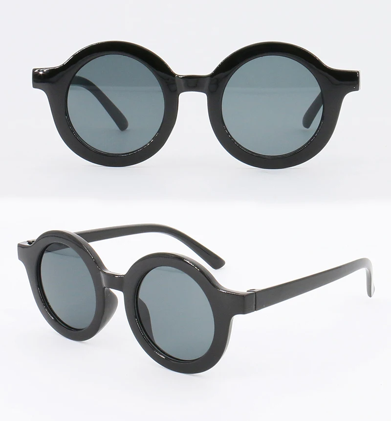 Baby Boys Girls Cute Cartoon Bear Shape Fashion Round Glasses Children Vintage Sunglasses UV Protection Classic Kids Eyewear