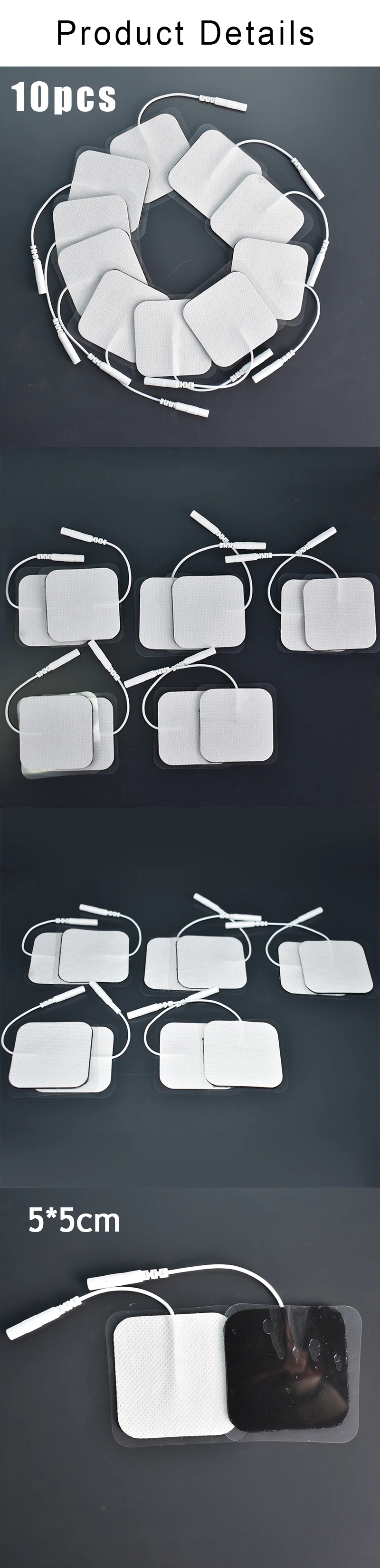 100/50/30/20P TENS EMS Electrode Pads Gel Patch For Electrode Stickers Electrodes Acupuncture Massager Nerve Muscle Stimulator
