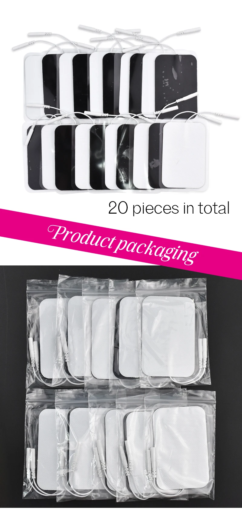 100/50/30/20P TENS EMS Electrode Pads Gel Patch For Electrode Stickers Electrodes Acupuncture Massager Nerve Muscle Stimulator