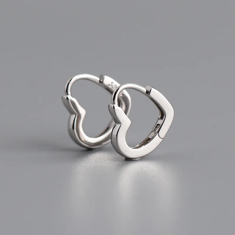 XIYANIKE Silver Color French Punk Hip-Hop Geometric Small Hoop Earrings for Women Gold Silver Party Jewelry Accessories