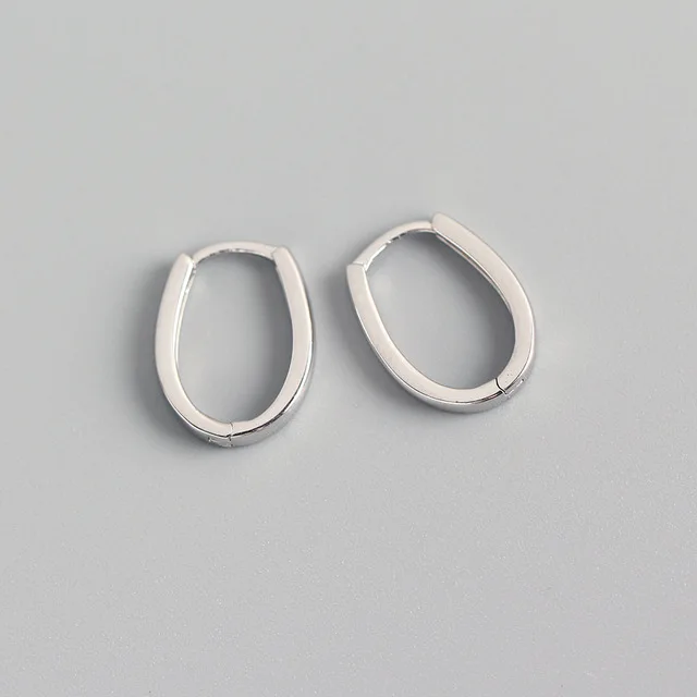 XIYANIKE Silver Color French Punk Hip-Hop Geometric Small Hoop Earrings for Women Gold Silver Party Jewelry Accessories