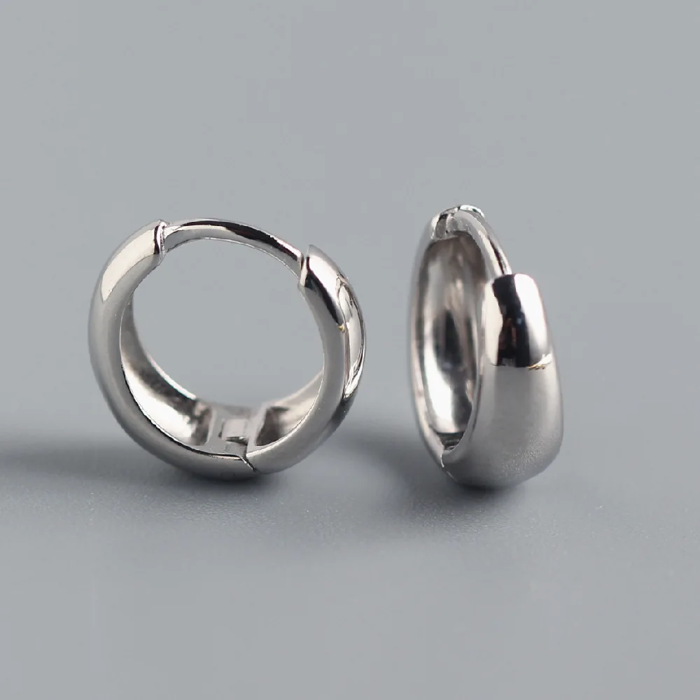 XIYANIKE Silver Color French Punk Hip-Hop Geometric Small Hoop Earrings for Women Gold Silver Party Jewelry Accessories