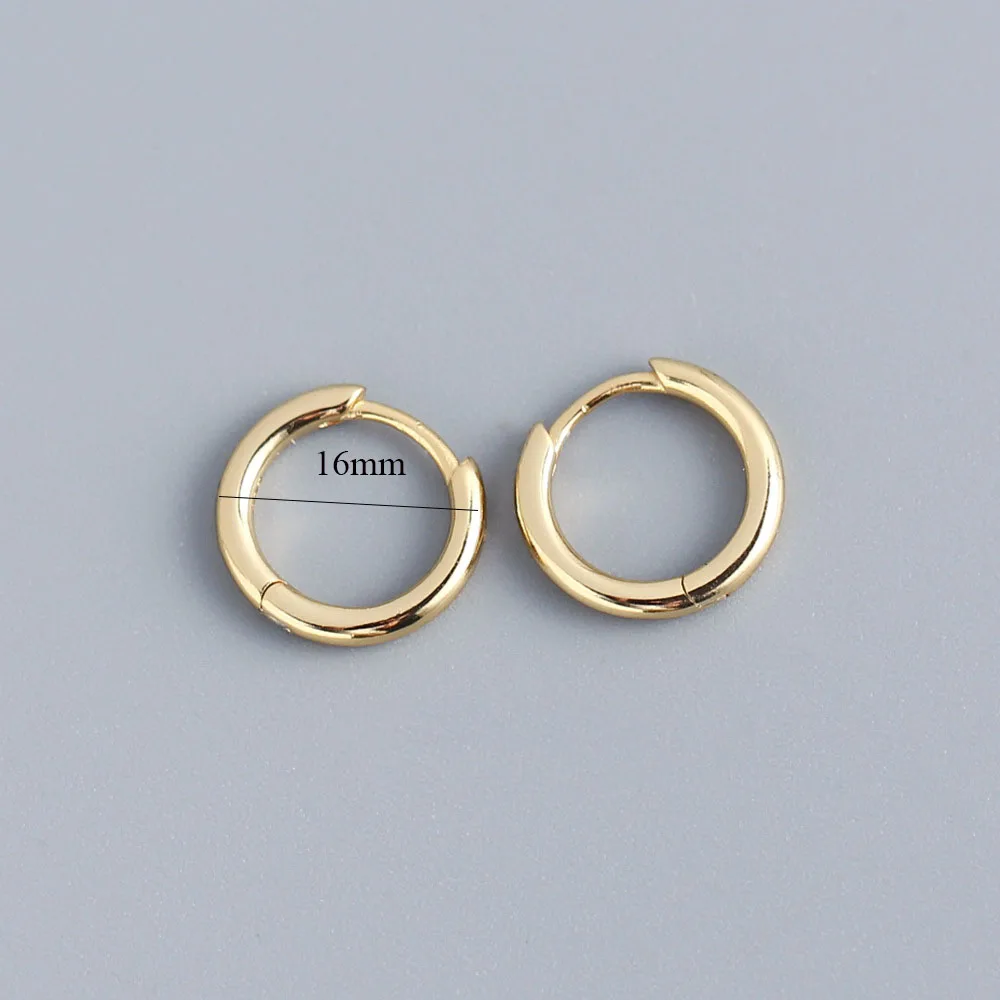 XIYANIKE Silver Color French Punk Hip-Hop Geometric Small Hoop Earrings for Women Gold Silver Party Jewelry Accessories