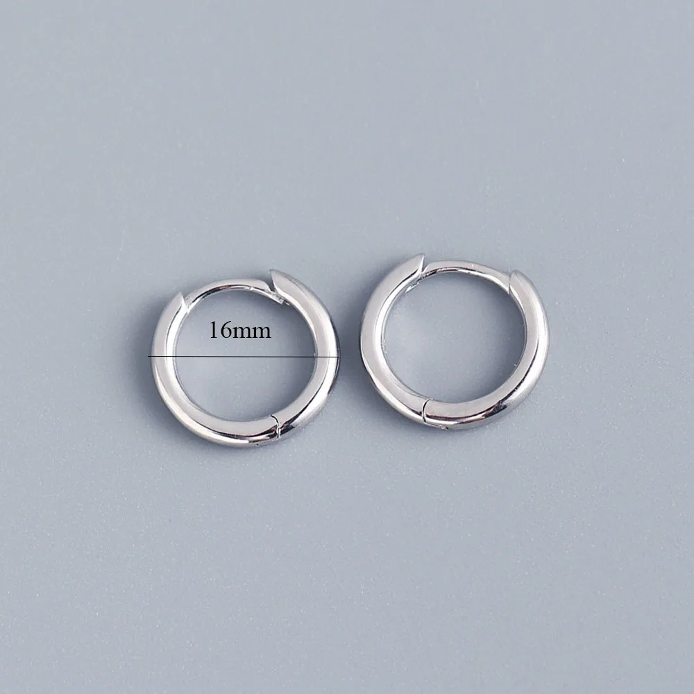 XIYANIKE Silver Color French Punk Hip-Hop Geometric Small Hoop Earrings for Women Gold Silver Party Jewelry Accessories