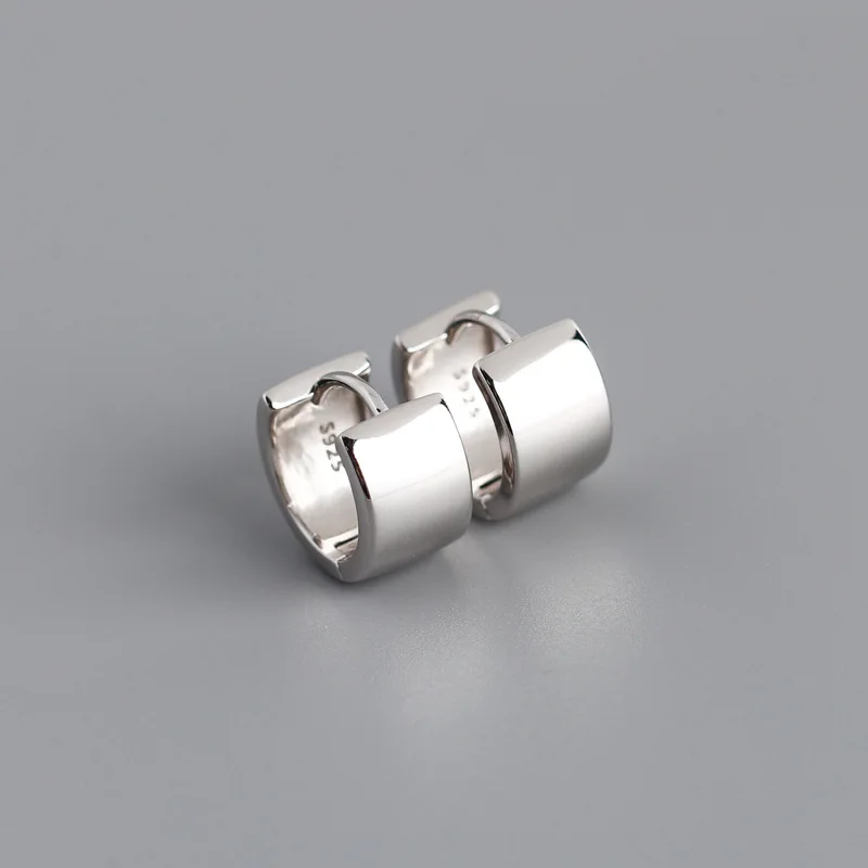 XIYANIKE Silver Color French Punk Hip-Hop Geometric Small Hoop Earrings for Women Gold Silver Party Jewelry Accessories