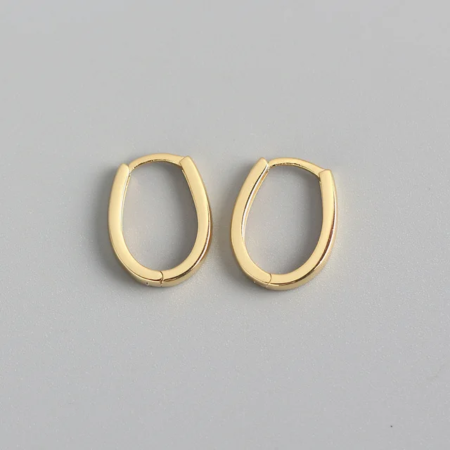 XIYANIKE Silver Color French Punk Hip-Hop Geometric Small Hoop Earrings for Women Gold Silver Party Jewelry Accessories