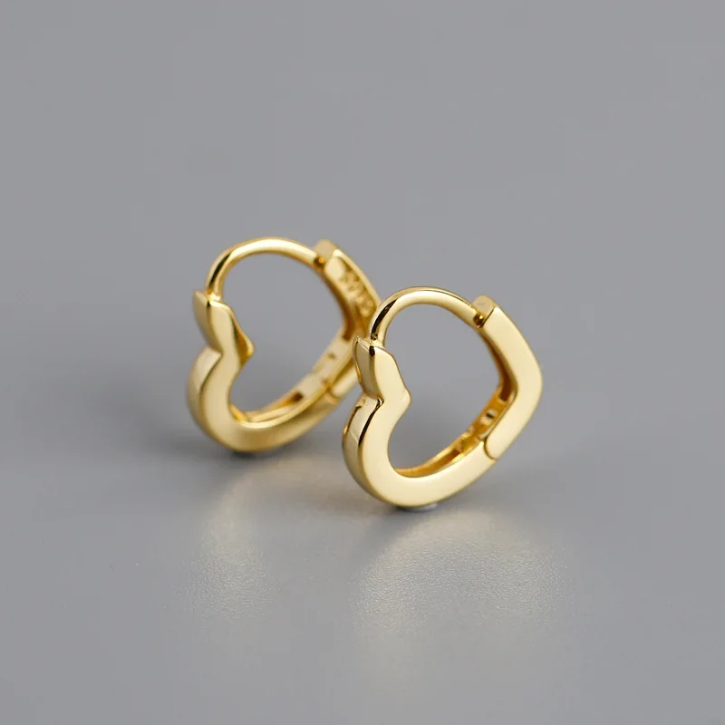 XIYANIKE Silver Color French Punk Hip-Hop Geometric Small Hoop Earrings for Women Gold Silver Party Jewelry Accessories